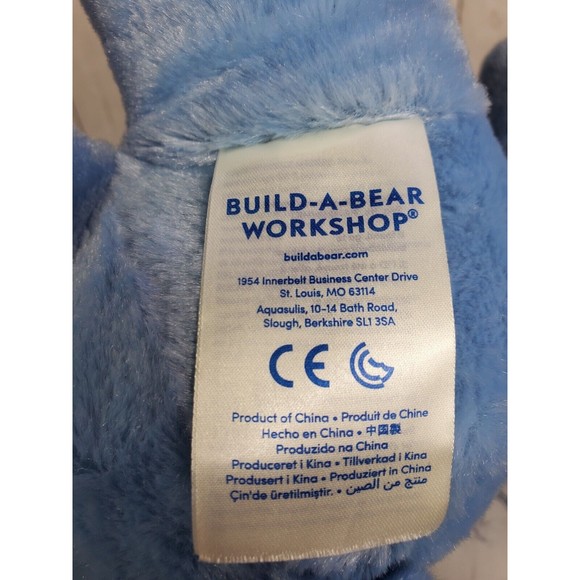 Build A Bear Vampire Teddy Blue 16" Dracula Teddy Bear Blue Hair BAB CLEAN! - Picture 9 of 15